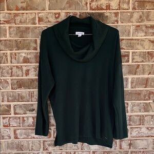 Calvin Klein Forrest Green Cowl Neck Sweater